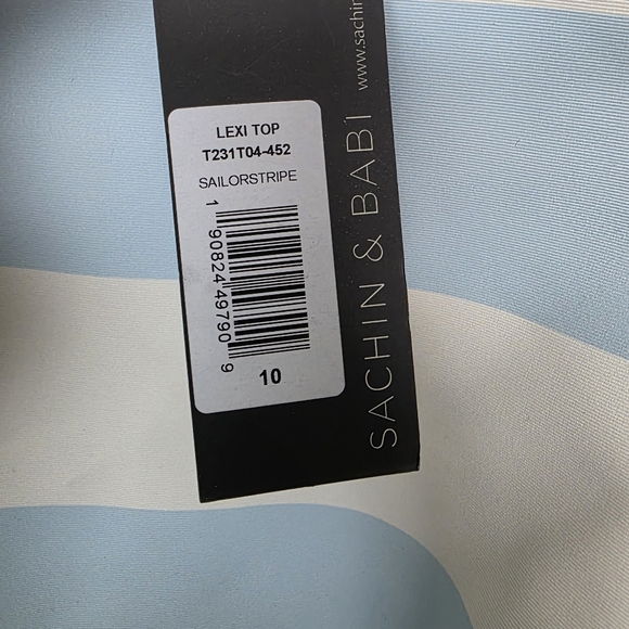 Sachi + Babi Leighton Skirt Lexi Top Set Sailorstripe Blue White New With Tags - Picture 10 of 10